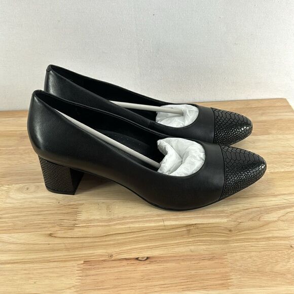 Trotter Kiki Pump- Black Snake Pattern- Size 10 Wide - NIB - Picture 4 of 10